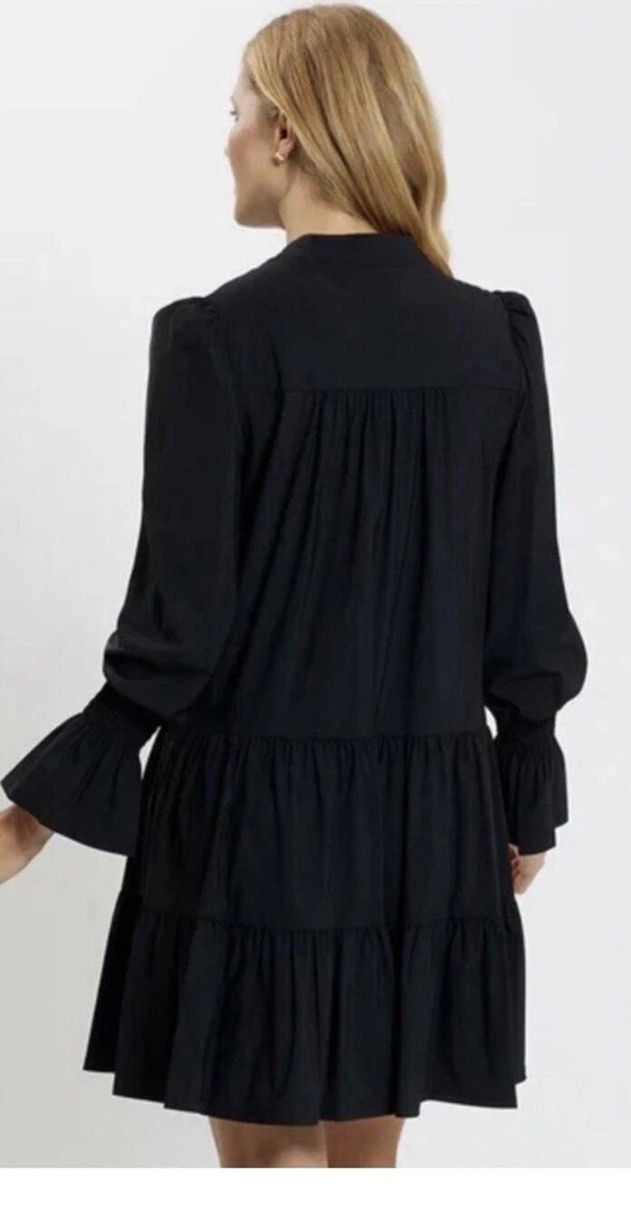 $250 Jude Connally Tammi Mini Dress Women's Black Lg/XL